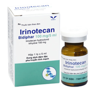 Thuốc Irinotecan Bidiphar 100mg/5ml ung thư ruột kết-trực tràng tiến triển